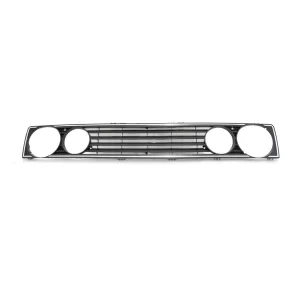 VW Golf 1 Double Headlight De-Badge Grille With Silver Trim